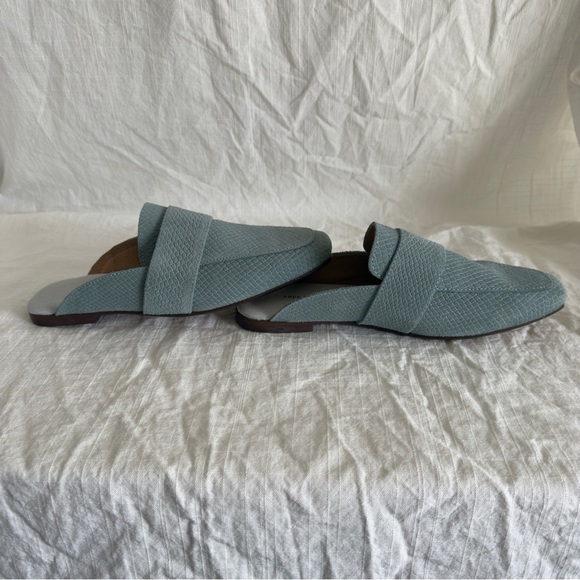 🤠 Free People At Ease Loafers | Size 8 | Stormy Sea Blue Suede Slip-On - Picture 3 of 9